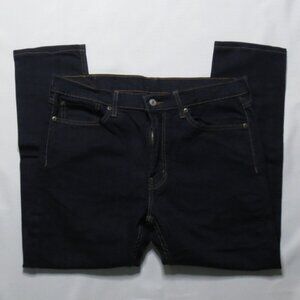 LEVI’S mens PANTS denim DARK BLUE jeans 510 skinny SIZE 36x26